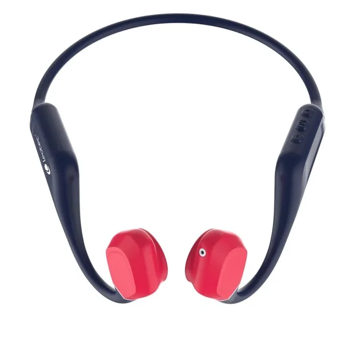 Leotec Auriculares Inalámbricos Deportivos de Conducción Ósea Osea Kuri con Micrófono Bluetooth Azules y Rojos